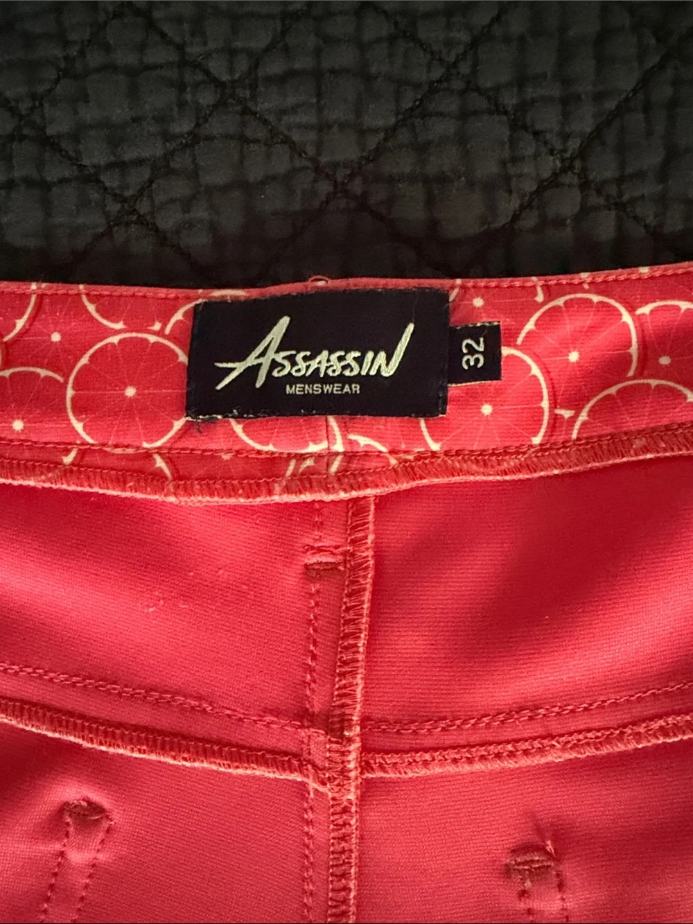ASSASSIN | grapefruit print super stretch shorts